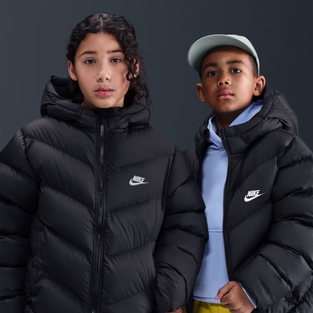 Nike Therma-Fit Synthetic Fill Barnaúlpa Svört