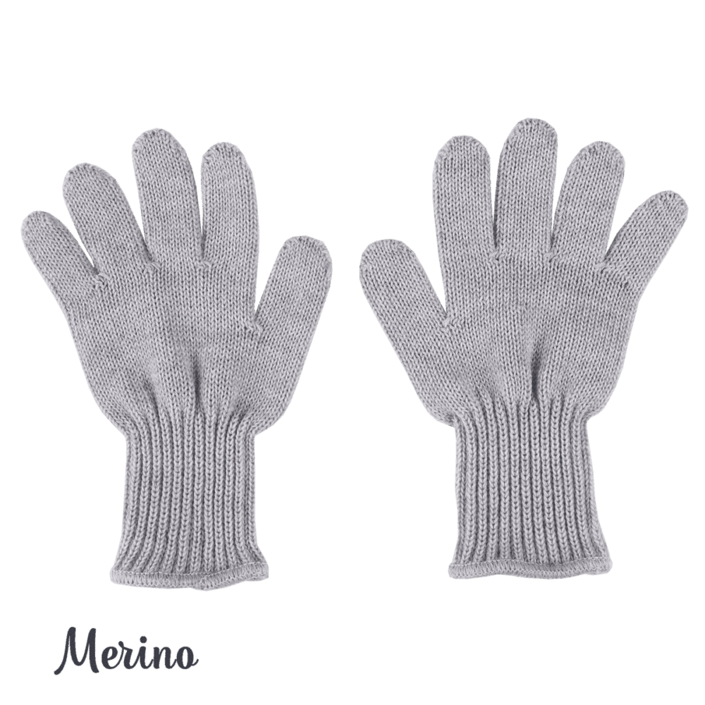 Kivat Merino wool gloves - vettlingar grátt