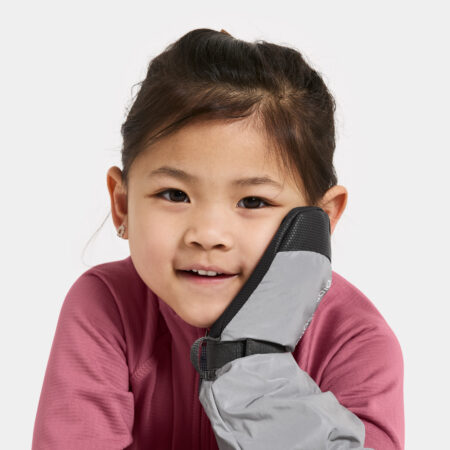 Didriksons Biggles Reflective Kids' Mittens Silver / endurskin