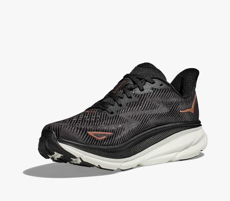 HOKA Clifton 9 Dömu - Black / Copper - Image 3