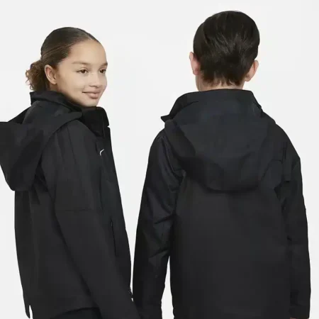 Nike regnjakki svartur barnastærð Storm-FIT Academy23 Big Kids' Soccer Rain Jacket - Image 6