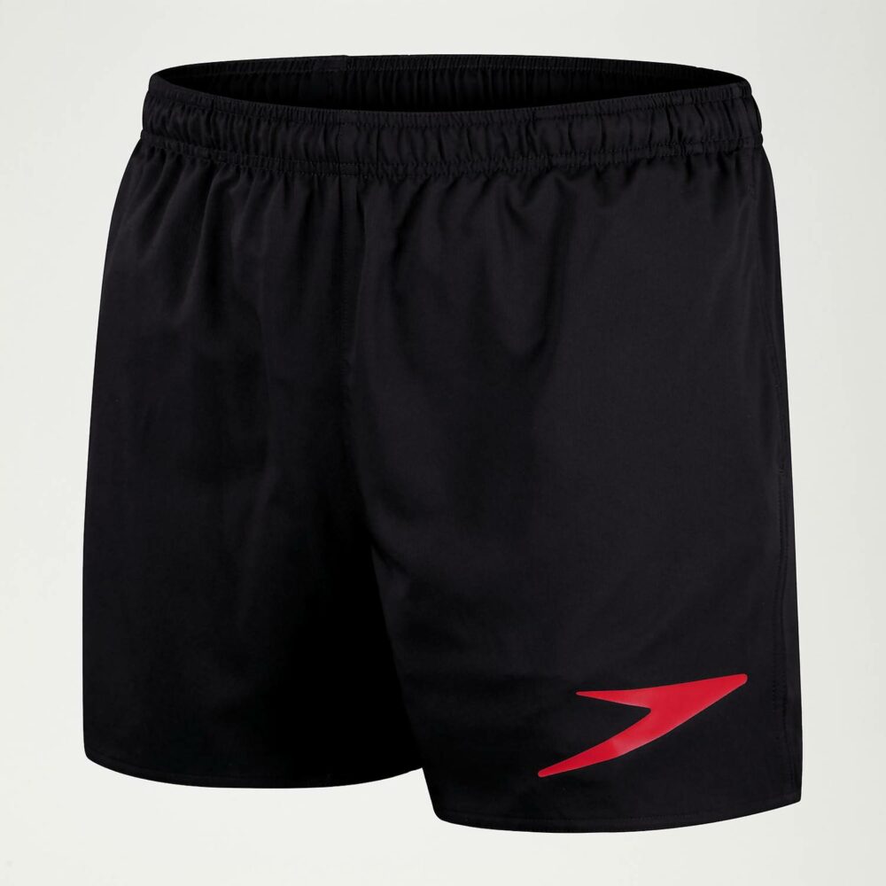 Men's Sport Logo 16" Swim Shorts Black/Red