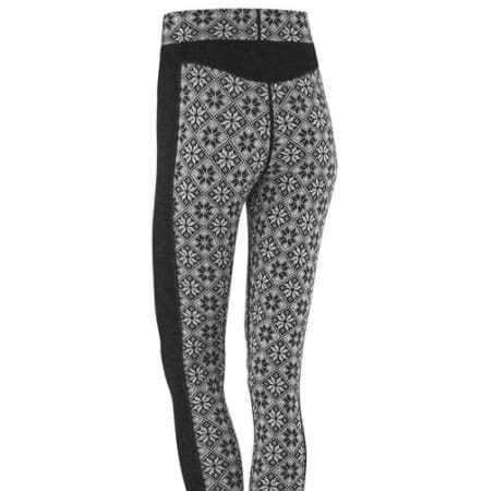 Kari Traa Rose Light Pants High Waisted sv/hvitt 100% merino - Image 2
