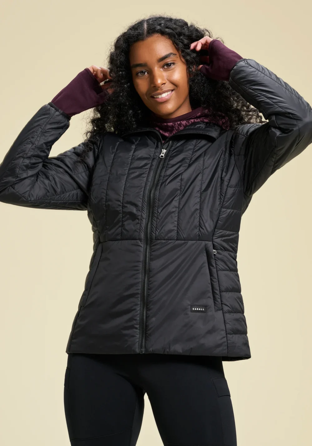 CASALL LIGHTWEIGHT PADDED JACKET - BLACK - Image 2