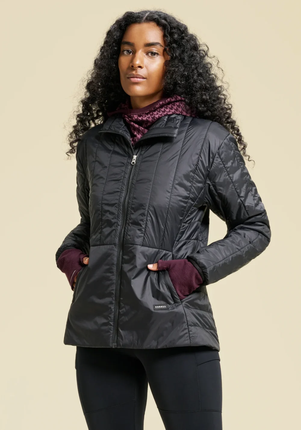 CASALL LIGHTWEIGHT PADDED JACKET - BLACK