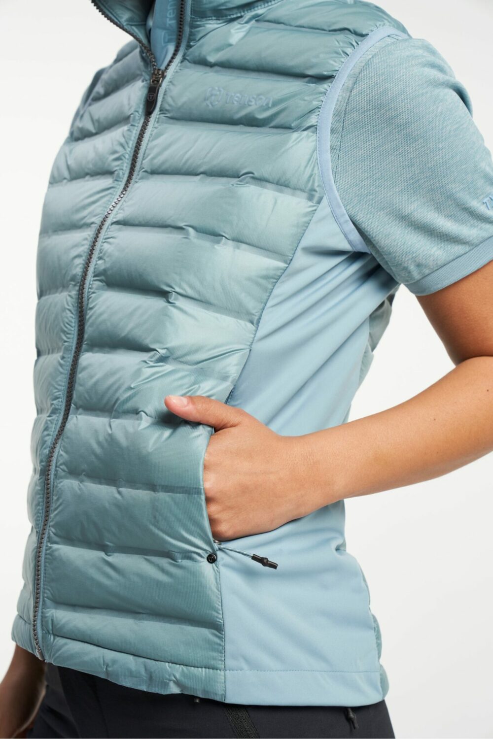 TXlite Down Vest Stone Blue - Image 4