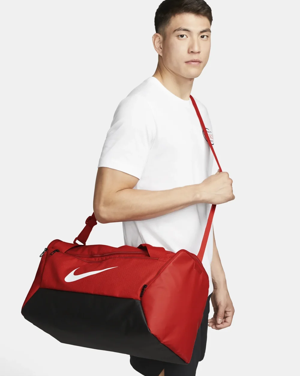 Nike Brasilia 9.5 Training Duffel Bag (Medium, 60L) taska rauð - Image 9