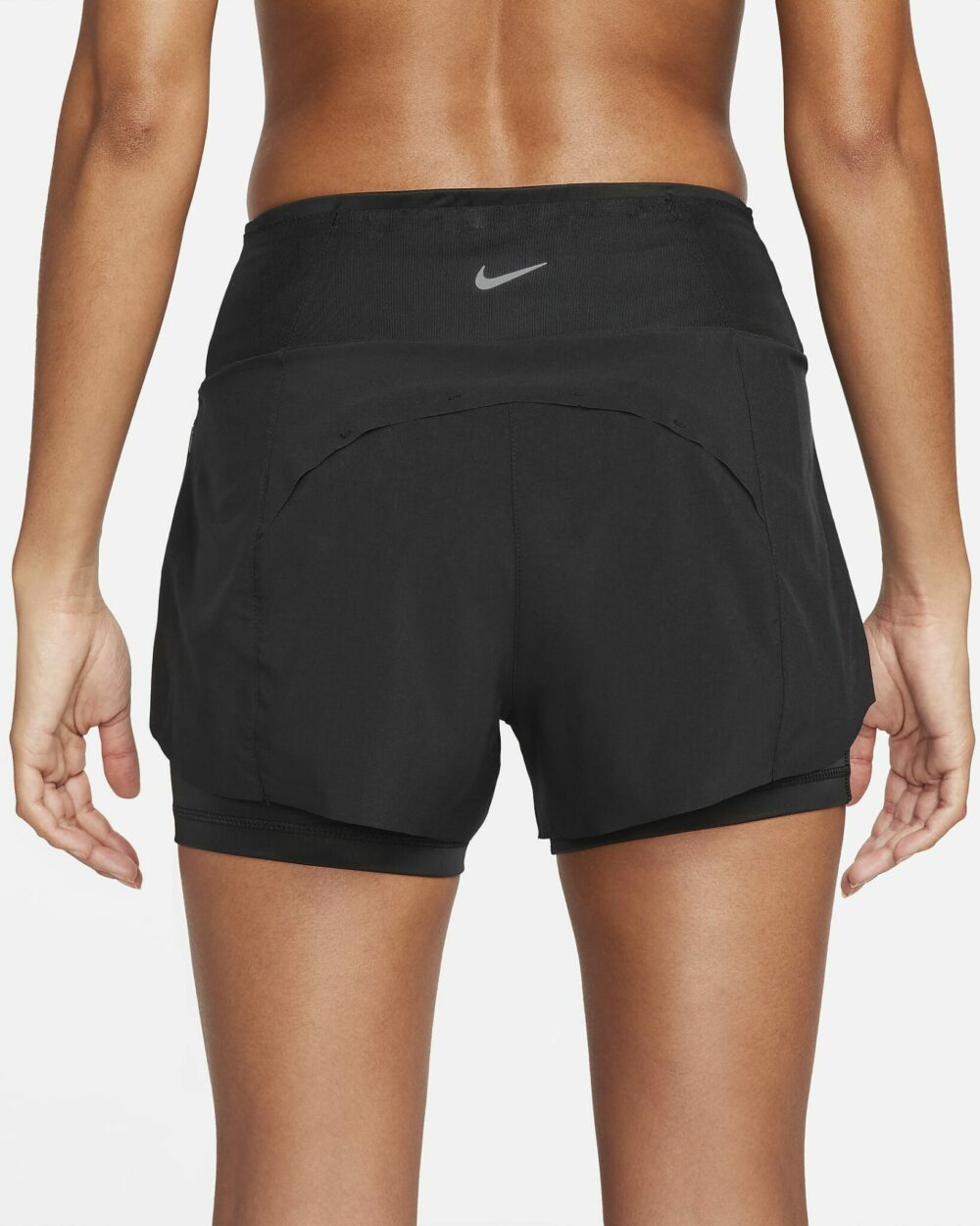 Nike Dri-FIT Swift Women's Mid-Rise 3" 2-in-1 Running Shorts with Pockets - Image 4