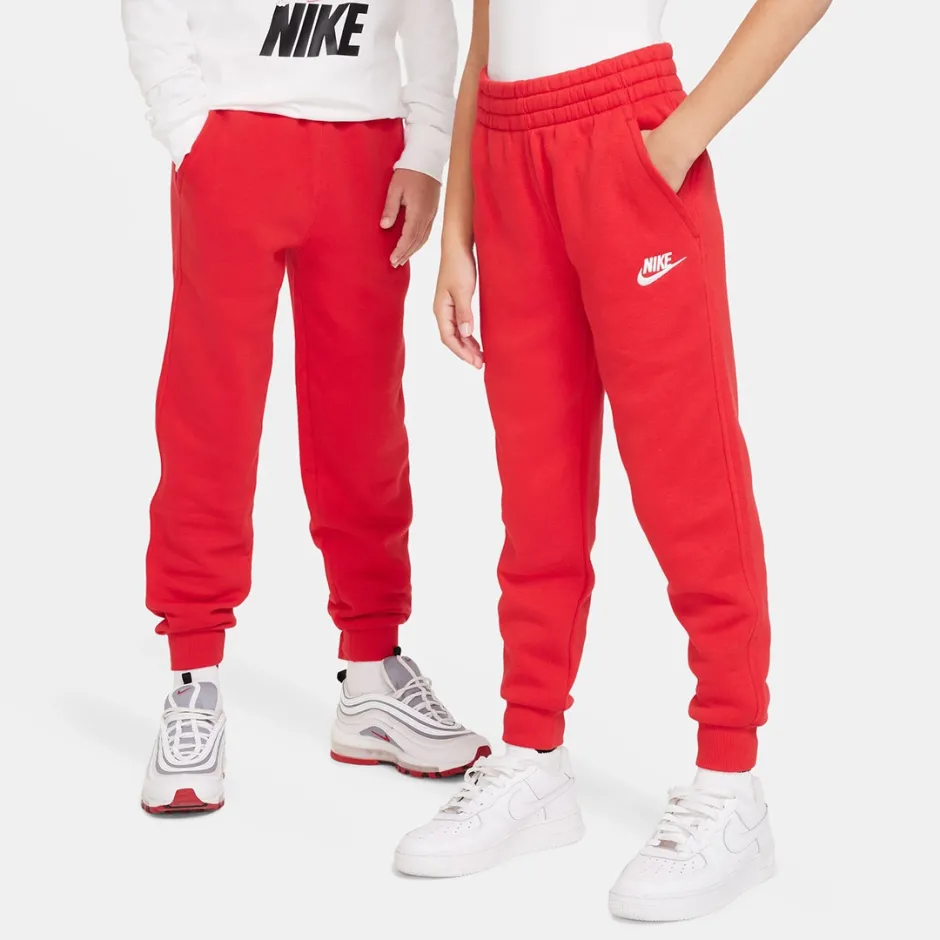 Nike Sportswear Club Fleece Big Kids' Joggers Rauðar