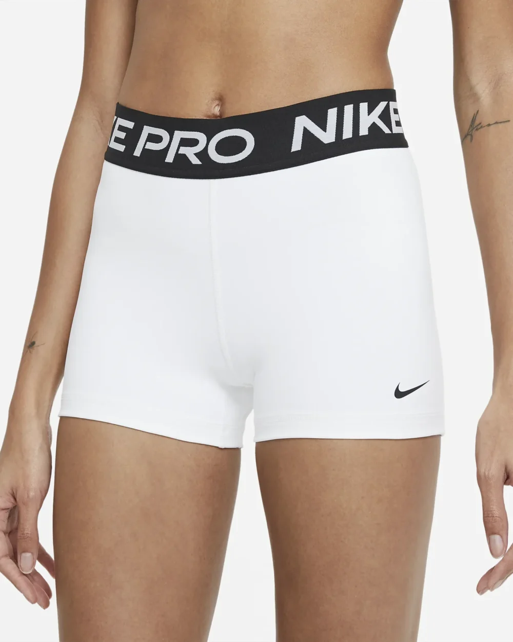 Nike Pro Women's 3" Shorts - hvítar