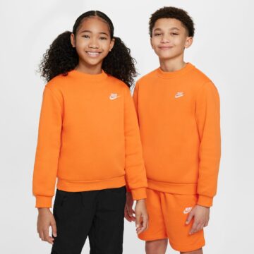Nike Sportswear Club Fleece Older Kids' Sweatshirt appelsinugul - Image 6