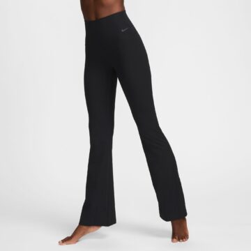 Nike Zenvy Rib Women's Gentle-Support High-Waisted Full-Length Flared Leggings - Image 4