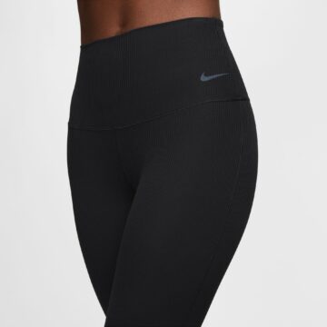 Nike Zenvy Rib Women's Gentle-Support High-Waisted Full-Length Flared Leggings - Image 8