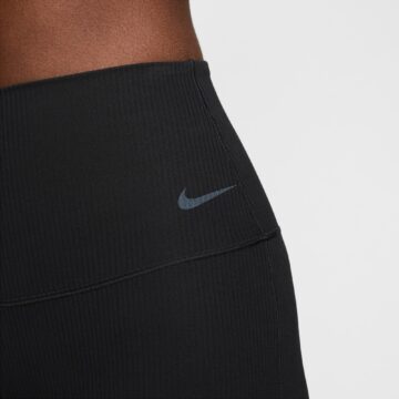 Nike Zenvy Rib Women's Gentle-Support High-Waisted Full-Length Flared Leggings - Image 7