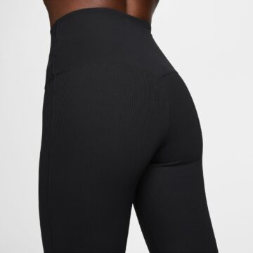 Nike Zenvy Rib Women's Gentle-Support High-Waisted Full-Length Flared Leggings - Image 6