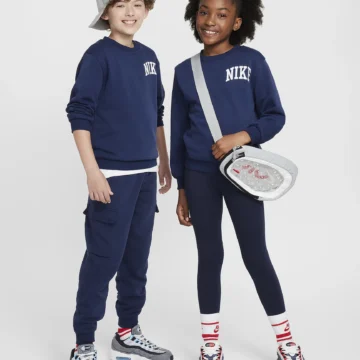Nike Sportswear Club Big Kids' French Terry Crew-Neck Sweatshirt - Image 6