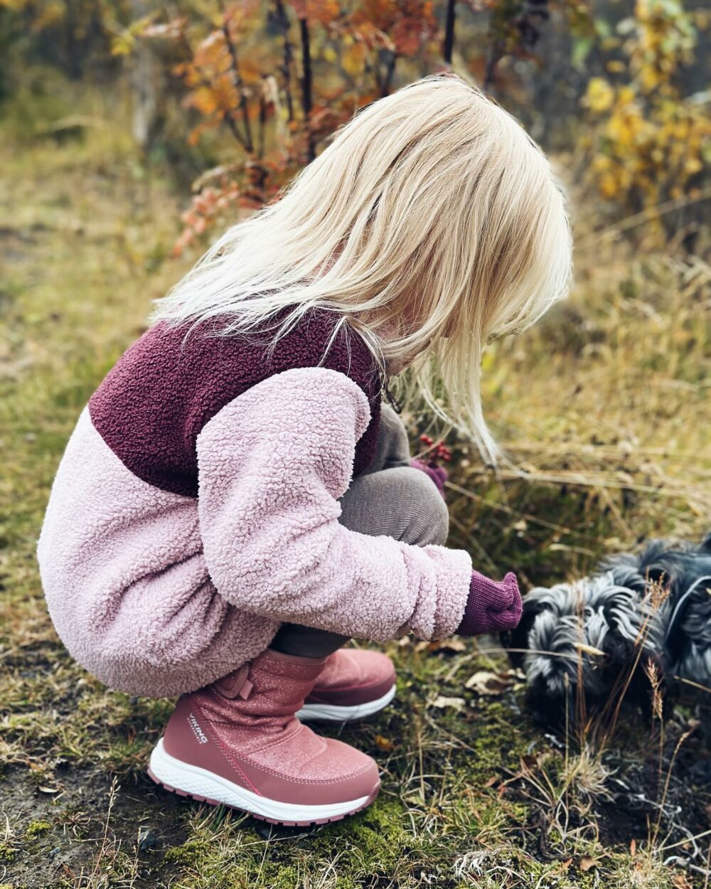 Gosig Kids' Half-Zip - Dusty pink - Image 2