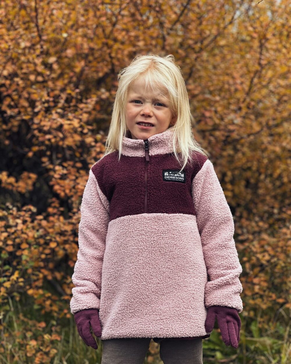 Gosig Kids' Half-Zip - Dusty pink