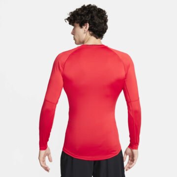 Nike Pro Mens Dri-FIT Tight Long-Sleeve Rauður - Image 2