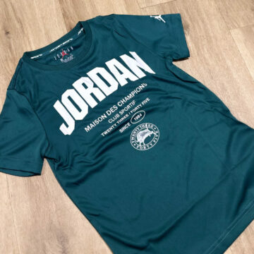 Nike Jordan stuttermabolur barna grænn