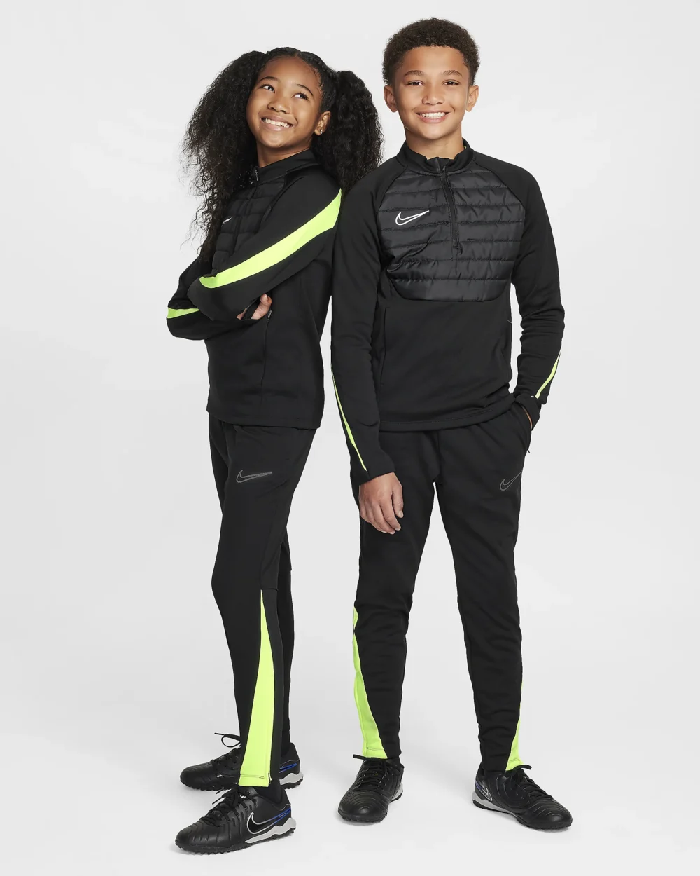 Nike Academy Therma-Fit buxur barna black/volt - Image 4