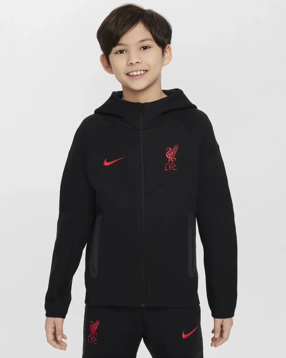 Nike Liverpool Techfleece peysa barnastærð