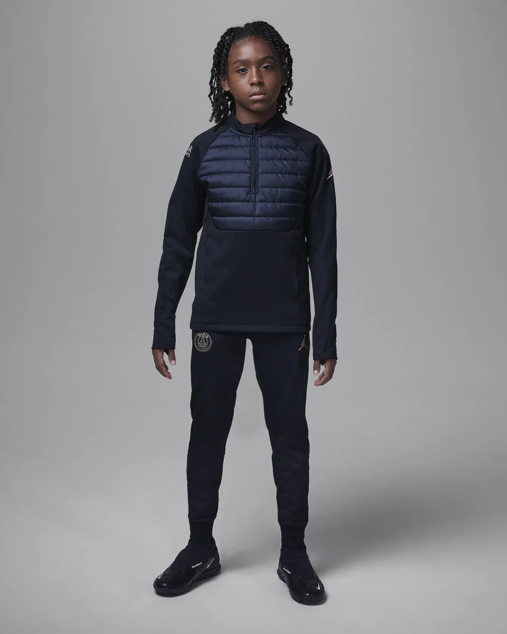 Paris Saint-Germain Academy Winter Warrior Older Kids Jordan Therma-FIT Football Drill Top - Image 7