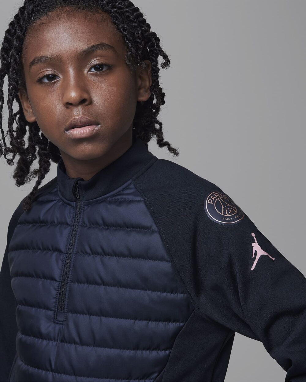 Paris Saint-Germain Academy Winter Warrior Older Kids Jordan Therma-FIT Football Drill Top - Image 2