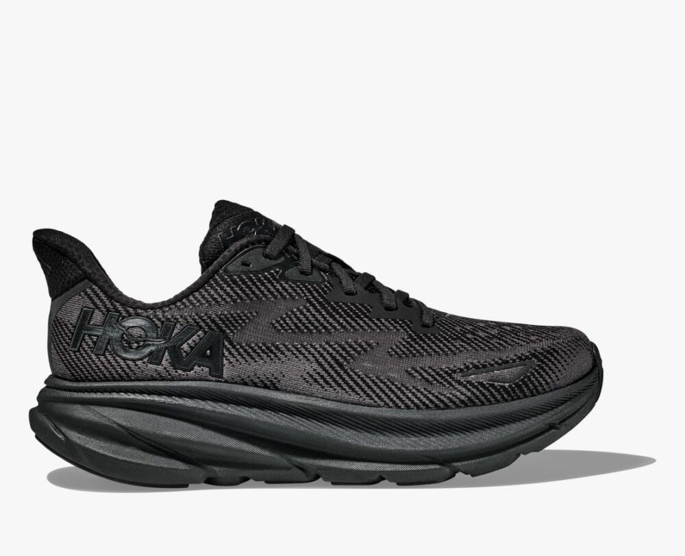 HOKA Clifton 9 Herra Black / Black