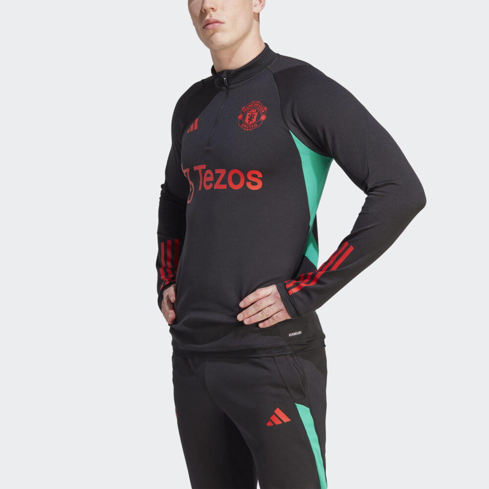 Black Manchester United Tiro 23 Training Top - Image 8