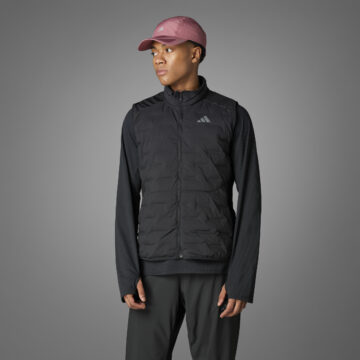 Adidas Black Adizero Running Padded hlaupa Vesti - Image 10
