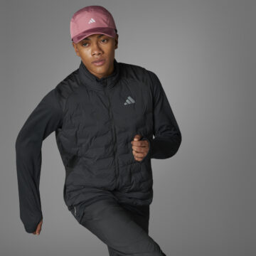 Adidas Black Adizero Running Padded hlaupa Vesti - Image 9