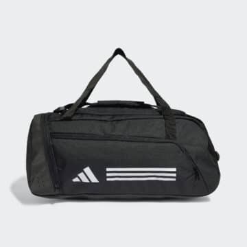 ADIDAS TASKA SMALL Black Essentials 3-Stripes Duffel Bag