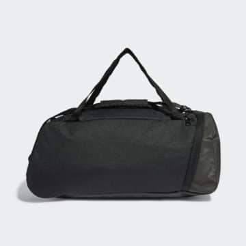 ADIDAS TASKA SMALL Black Essentials 3-Stripes Duffel Bag - Image 4