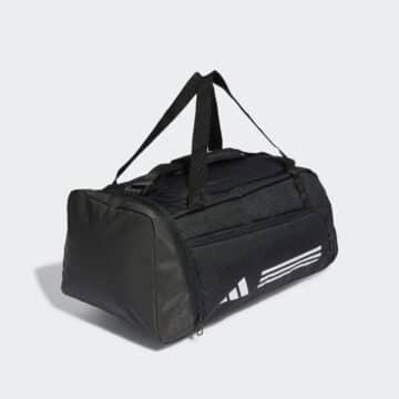 ADIDAS TASKA SMALL Black Essentials 3-Stripes Duffel Bag - Image 3