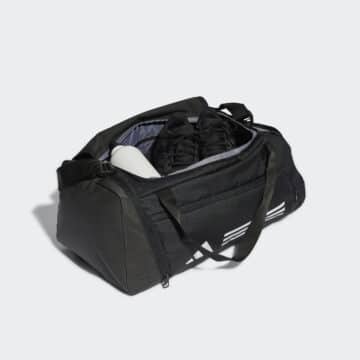 ADIDAS TASKA SMALL Black Essentials 3-Stripes Duffel Bag - Image 2