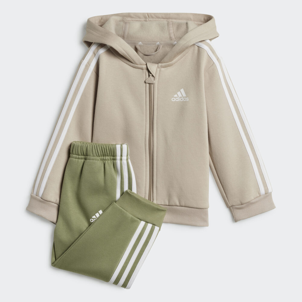 Adidas 3-Stripes Fleece Sweatsuit Junior - Image 4