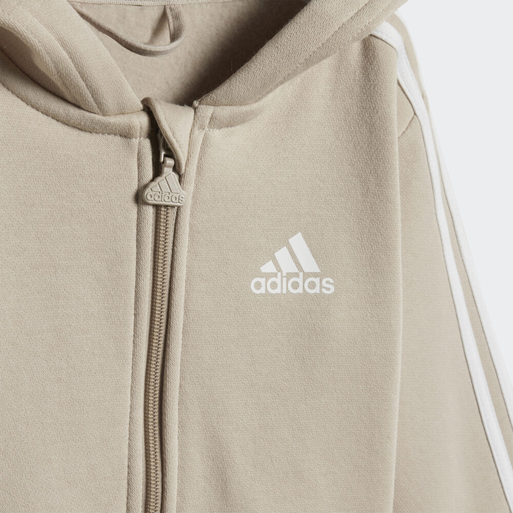 Adidas 3-Stripes Fleece Sweatsuit Junior - Image 2