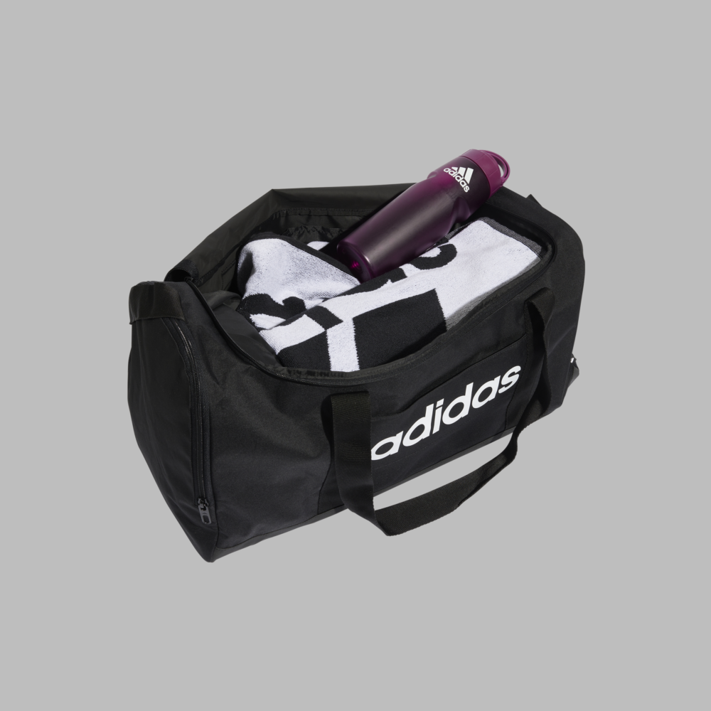 Adidas taska LINEAR DUFFEL M BLACK/BLACK/WHITE - Image 2