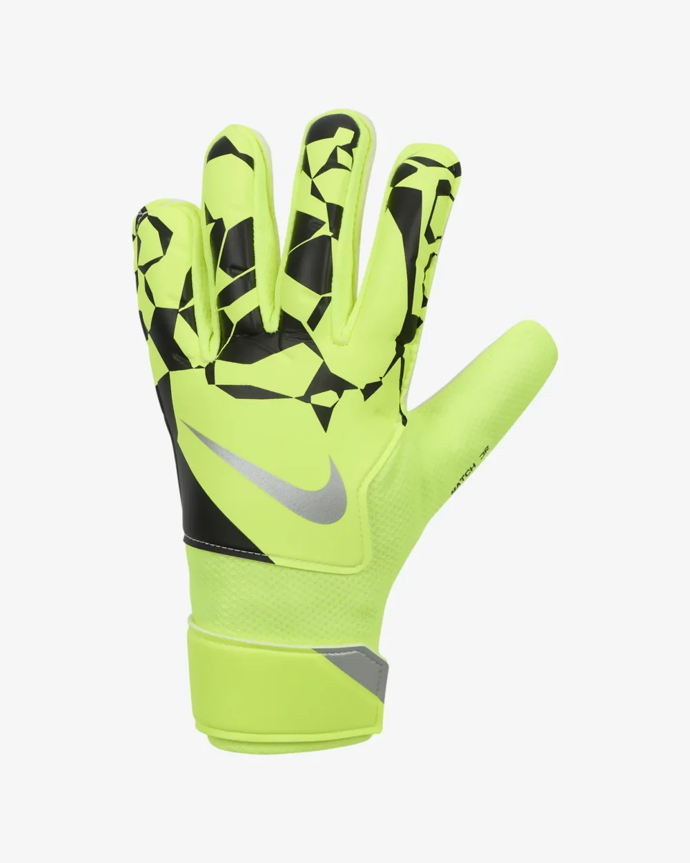 Nike markmannshanskar barna Volt/Black/Metallic Silver ·