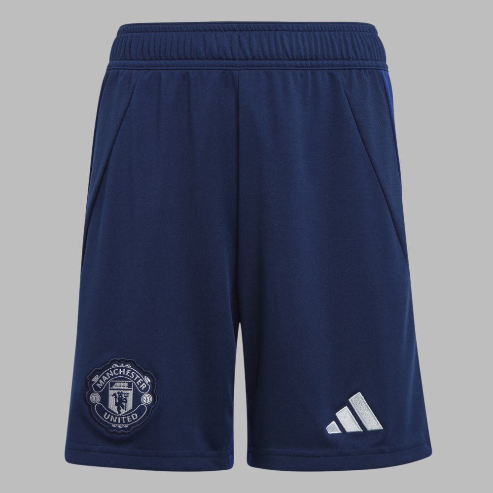 Manchester United 24/25 Away Shorts Kids - Blue - Image 3