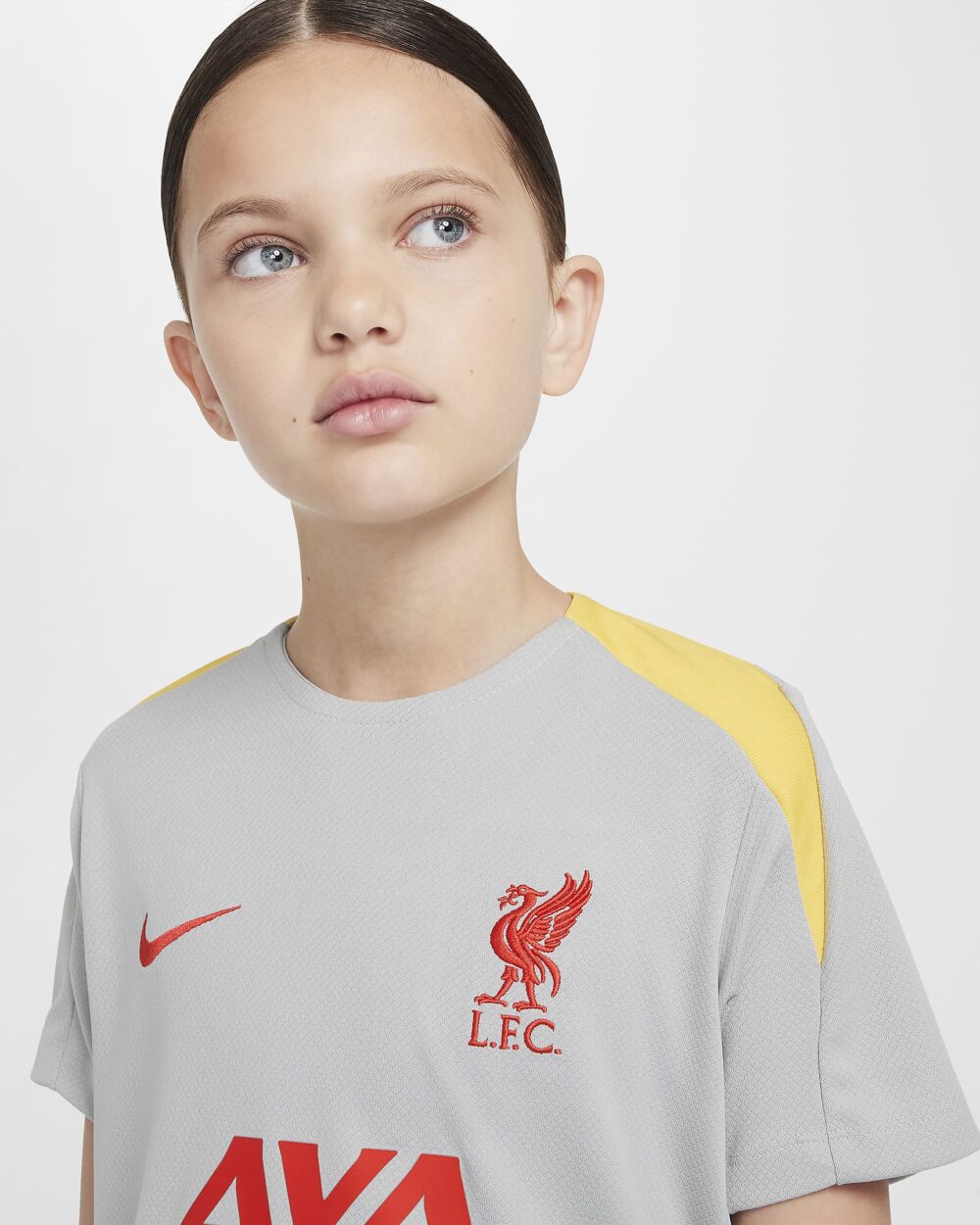 Liverpool F.C. Strike Third Older Kids Nike Dri-FIT Football Knit Short-Sleeve Top - Image 5