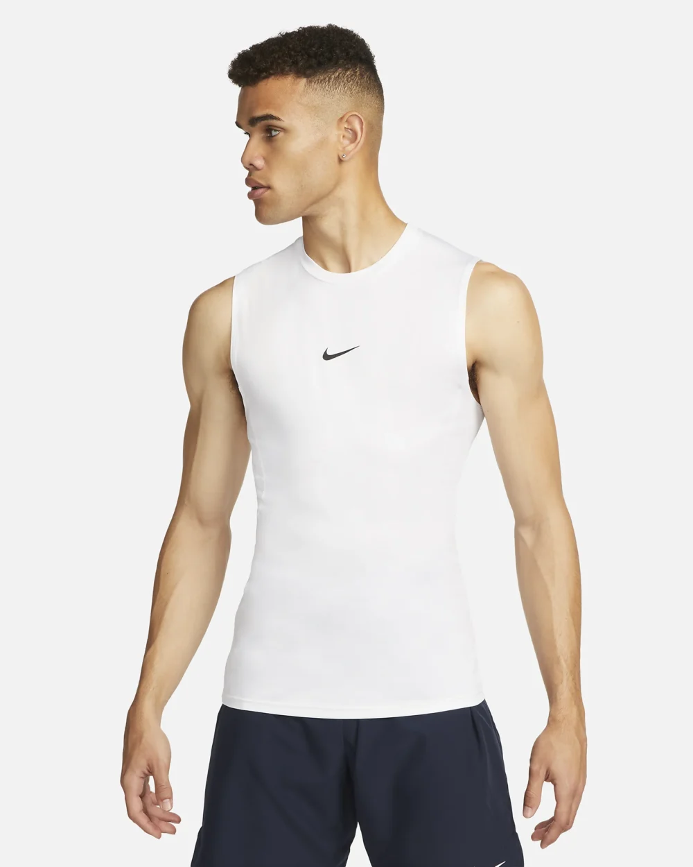 Nike Pro Mens Dri-FIT Tight Sleeveless Fitness Top - Image 2