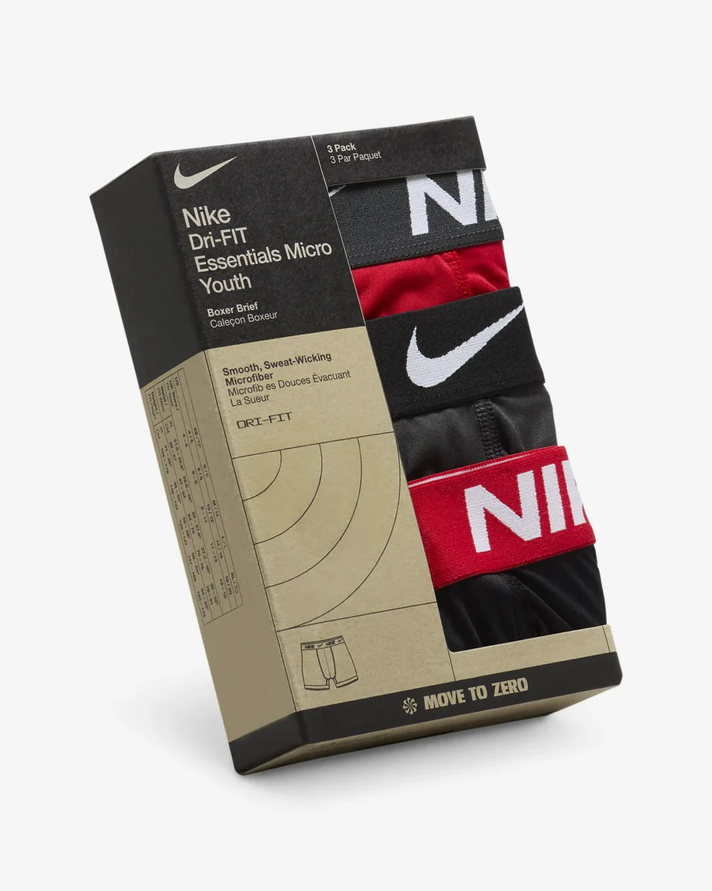 Nike Essential Micro 3PK Kids Boxer