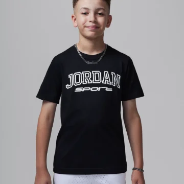 Jordan Dri-FIT Sport Big Kids T-Shirt Svartur