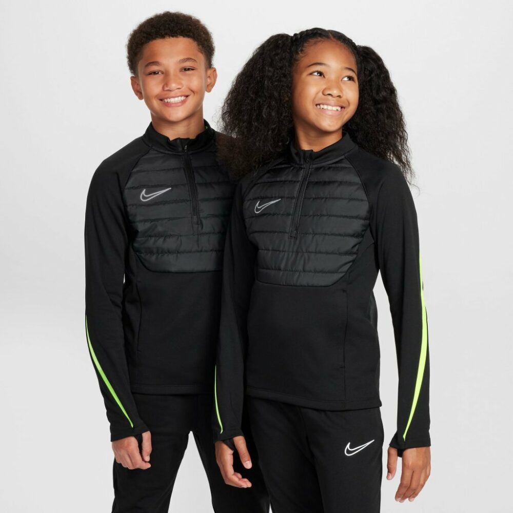 NIKE THERMA-FIT ACADEMY TOP JUNIOR BLACK/VOLT