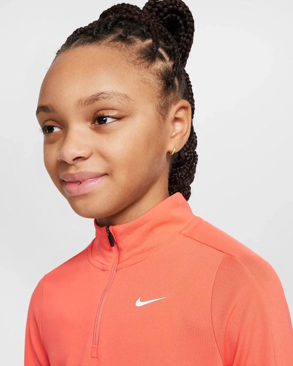 Nike Girls Dri-FIT Long-Sleeve 1/4-Zip Top - Image 4