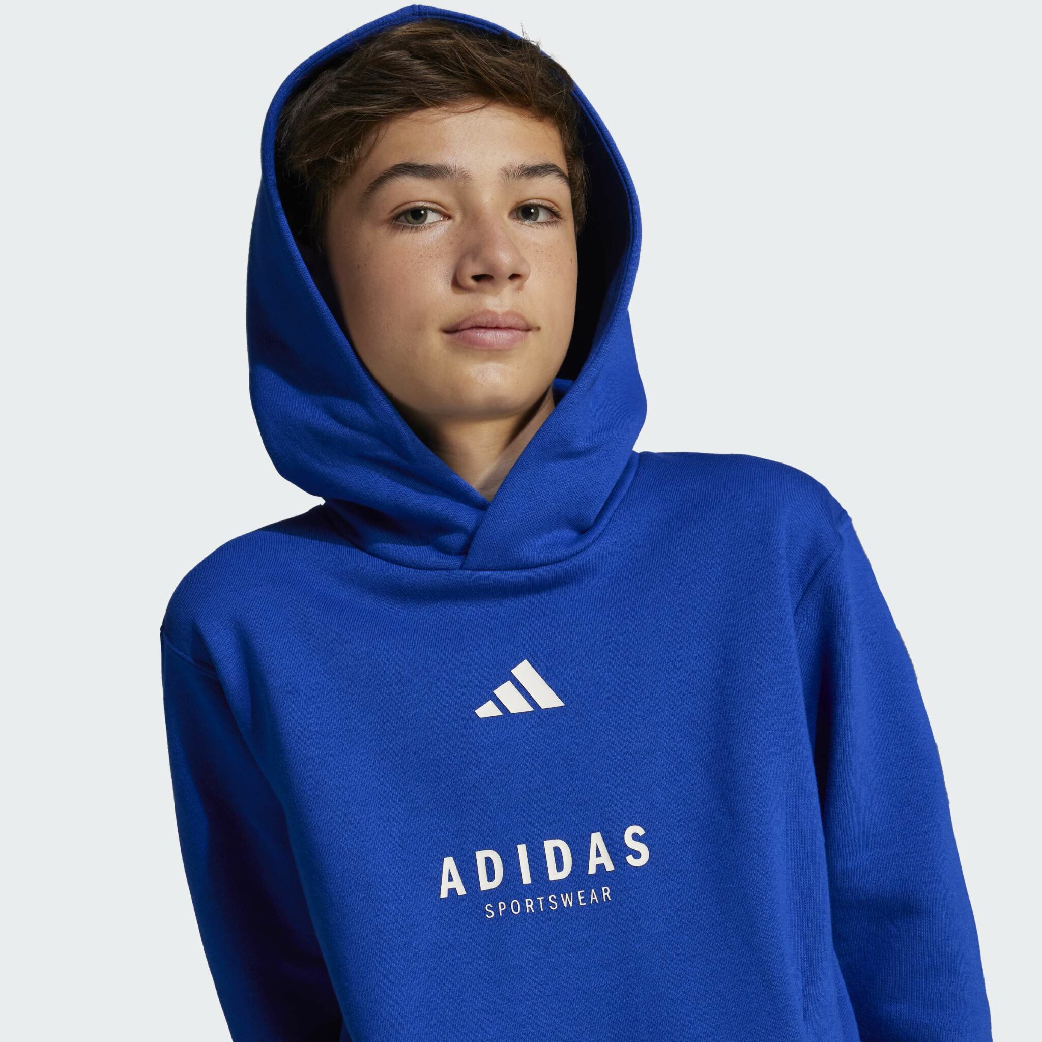 adidas ALL SZN Graphic Hoodie Kids - Blue barnapeysa - Image 4