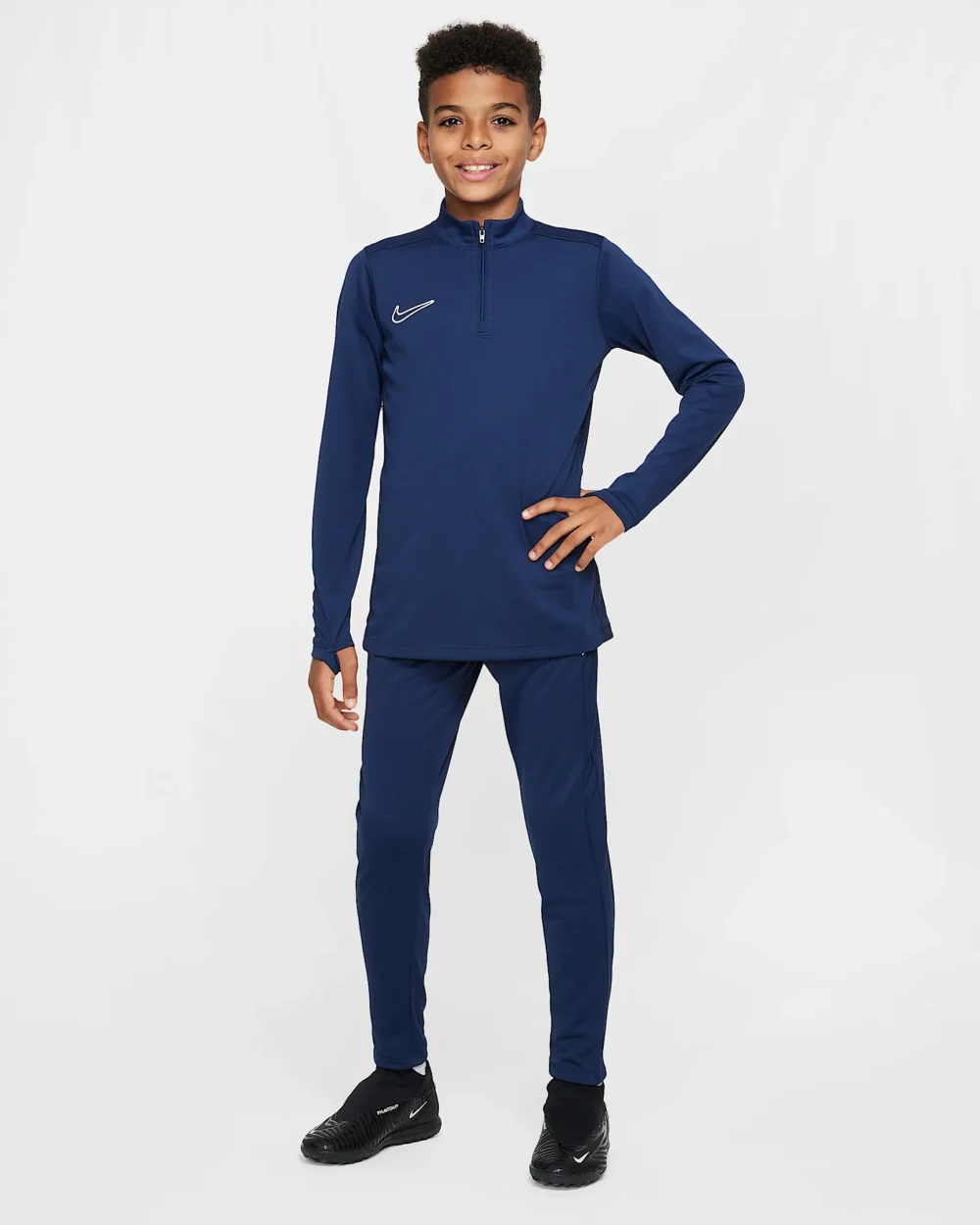 Nike Academy Older Kids Dri-FIT Football Pants Blátt - Image 2