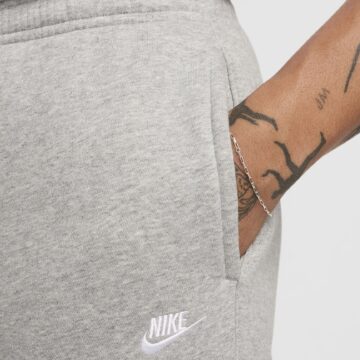 Nike Club Mens Fleece Bungee Trousers grátt - Image 4